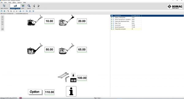Bomag EPC 2021 Parts Publisher 7 Spare Parts Catalogue Documentation Circuirt Diagrams 11