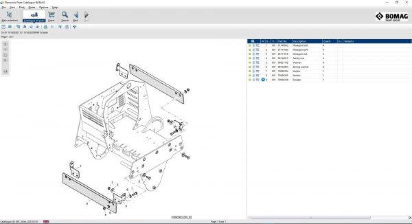 Bomag EPC 2021 Parts Publisher 7 Spare Parts Catalogue Documentation Circuirt Diagrams 14
