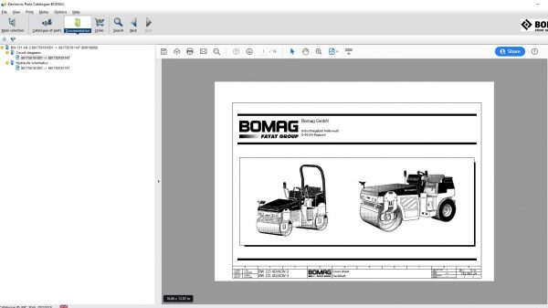 Bomag EPC 2021 Parts Publisher 7 Spare Parts Catalogue Documentation Circuirt Diagrams 15