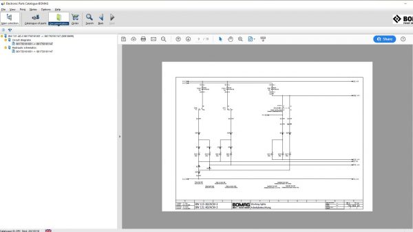 Bomag EPC 2021 Parts Publisher 7 Spare Parts Catalogue Documentation Circuirt Diagrams 16