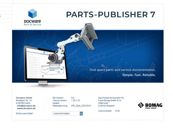 Bomag EPC 2021 Parts Publisher 7 Spare Parts Catalogue Documentation Circuirt Diagrams 4