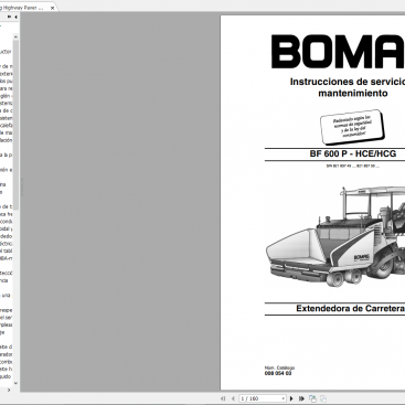 Bomag Multi-purpose Compactor BMP 851 Operating Instructions 05-2005