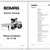 Bomag Refuse Compactor BC 771 RB Service Training 12 1999 00809884 1