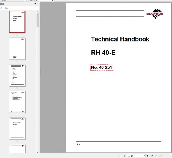 CAT Hydraulic Shovel 6015 FS RH40E 40251 Service Manual BI647372 1