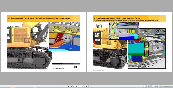 CAT Hydraulic Shovel 6015B Structural Inspection Service Manual EM029412 00 2019 2