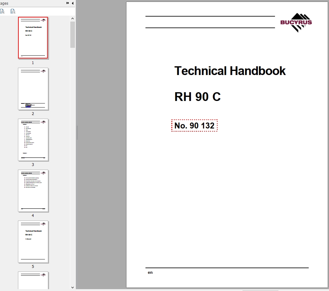 CAT Hydraulic Shovel 6018 FS RH90C 90132 Service Manual BI647526 1