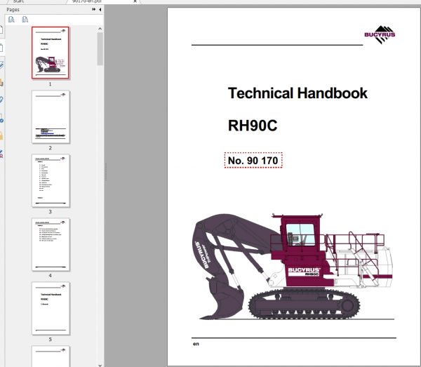 CAT Hydraulic Shovel 6018 FS RH90C 90170 Service Manual BI647563 1