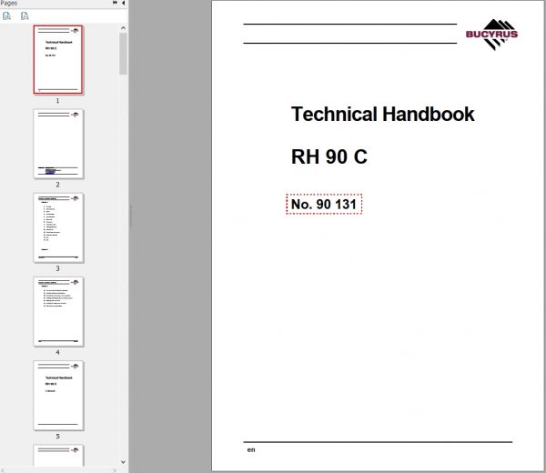 CAT Hydraulic Shovel 6018 RH90C 90131 Service Manual BI647525 1