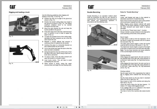 CAT Hydraulic Shovel 6030 6090 Operational Practices Working and Traveling EM030200 0 2