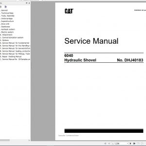 CAT Hydraulic Shovel 6040 DHJ40183 Service Manual EM03041 0 2019 1