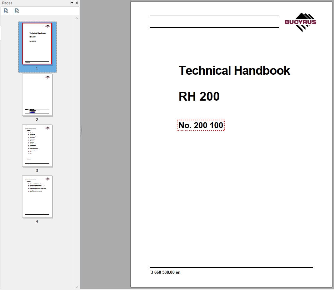 CAT Hydraulic Shovel 6050 FS RH200 200100 Service Manual BI647994 1