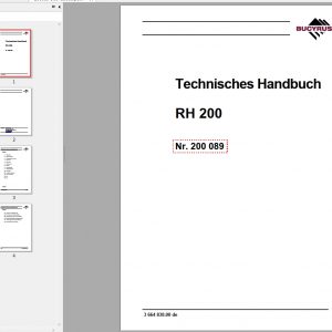 CAT Hydraulic Shovel 6050 RH200 200089 Service Manual BI647176 DE 1