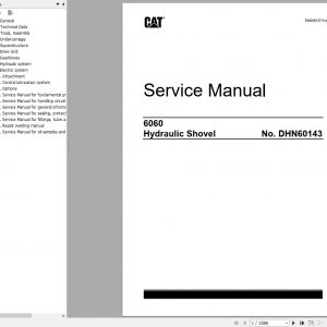 CAT Hydraulic Shovel 6060 DHN60143 RH340143 Service Manual EM028127 0 2017 1