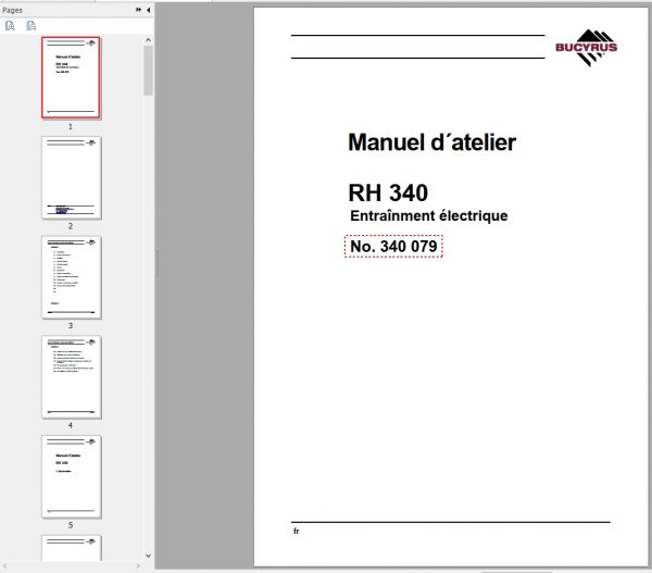 CAT Hydraulic Shovel 6060 FS RH340 340079 Service Manual BI648361 FR 1