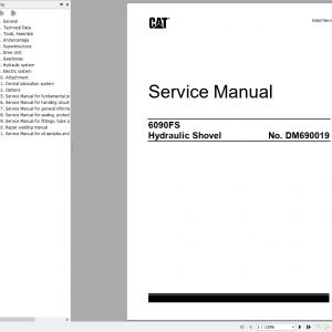 CAT Hydraulic Shovel 6090 FS DM690019 RH400019 Service Manual EM027784 03 2018 1