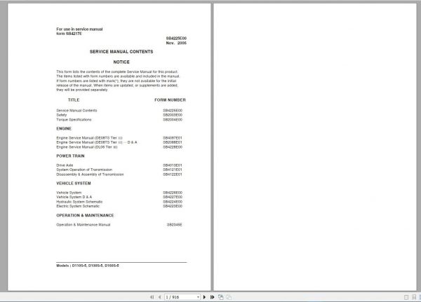 Doosan Forklift D160S 5 Service Part Manual Operation Maintenance Manual 3