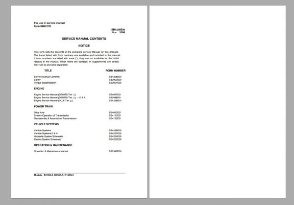 Doosan Forklift D160S 5 Service Part Manual Operation Maintenance Manual 5