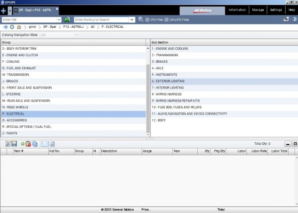 General GMIO Motors Asia Africa EPC 08.2021 Spare Parts Catalog 5