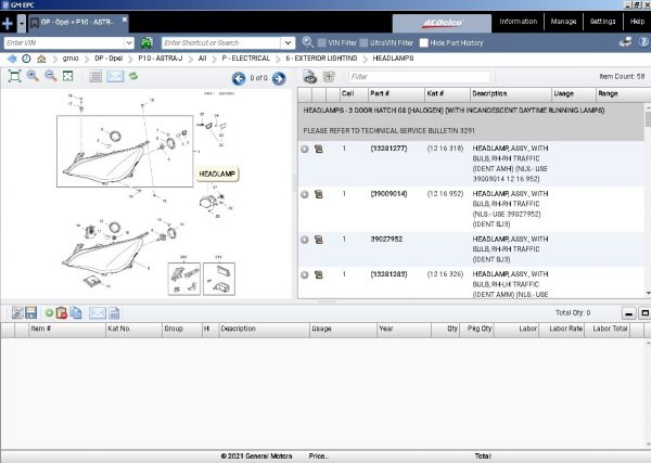 General GMIO Motors Asia Africa EPC 08.2021 Spare Parts Catalog 6