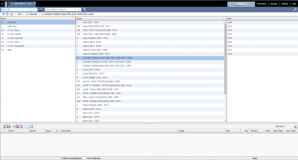 General GMIO Motors Asia Africa EPC 10.2021 Spare Parts Catalog 4