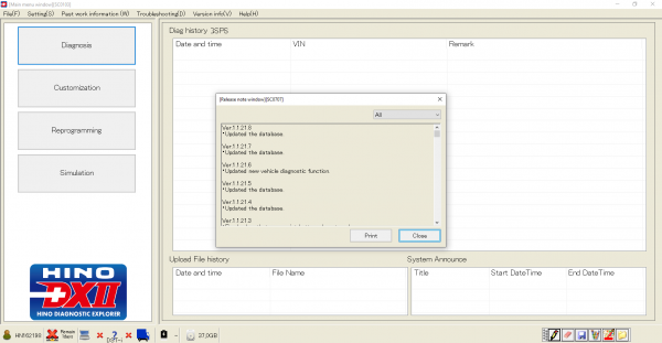 HINO Diagnostic eXplorer DX2 1.1.21.8 08.2021 Diagnostic Software 3b021631e8a2a5da5