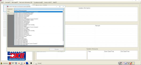 HINO Diagnostic eXplorer DX2 10.2015 Trouble Shooting Data Location Information Schematic 5