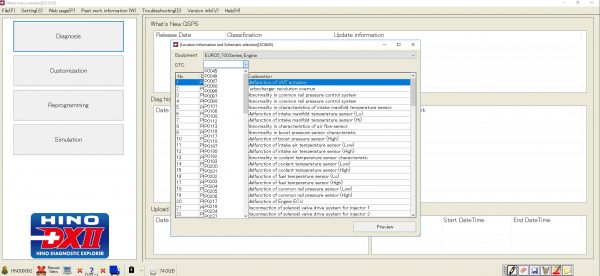 HINO Diagnostic eXplorer DX2 10.2015 Trouble Shooting Data Location Information Schematic 7