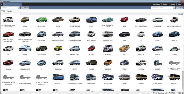 HYUNDAI GLOBAL Snap On EPC 09.2021 Spare Parts Catalog 1