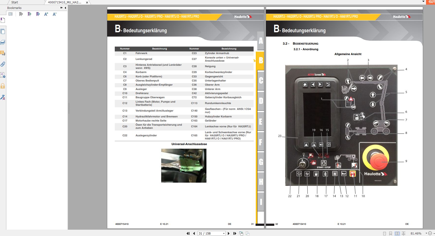 Haulotte Diesel Articulating Booms HA20RTJ HA61RTJHA20RTJ O HA61RTJ O HA20RT 1