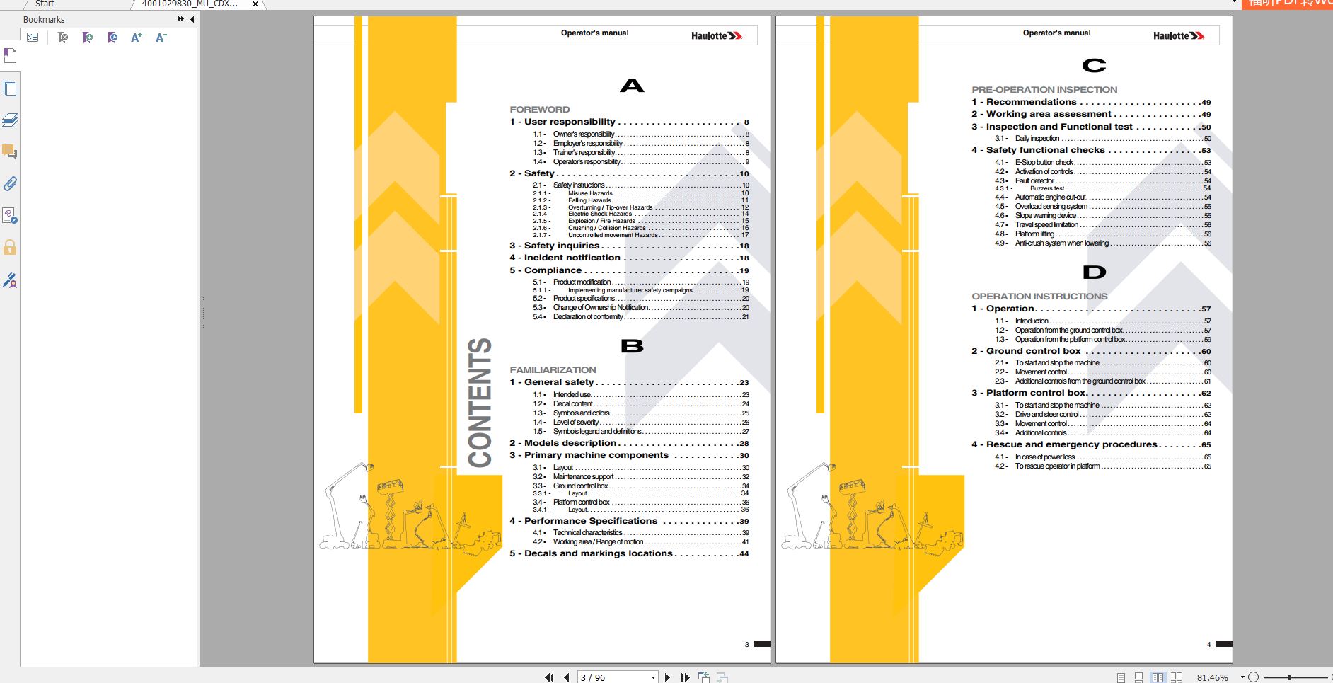 Haulotte Diesel Scissor Lifts COMPACT 10DX COMPACT 2668RT COMPACT 12DX COMPACT 3368R 2