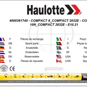 Haulotte Diesel Scissor Lifts COMPACT 10N COMPACT 2632E COMPACT 8 COMPACT 2032E Spare P 1