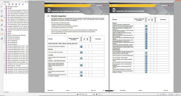 Haulotte Electric Articulating Booms HA12IP HA33JE Maintenance Book 08.2021 EN 4001186510 2