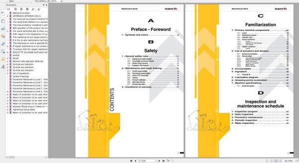 Haulotte Electric Scissor Lifts OPTIMUM 8 AE OPTIMUM 1931 AC Maintenance Book 2021 EN 2
