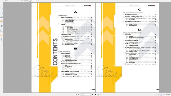 Haulotte Push Arounds QUICK UP 8 9 11 12 4 Operator Manual 05.2021 EN 2