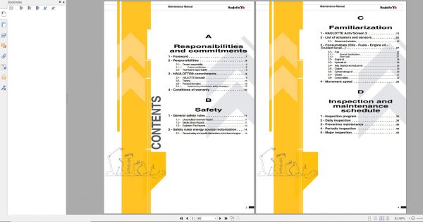 Haulotte Telescopic Booms HT16RTJ O HT46RTJ O HT16RTJ PRO HT46RTJ PRO Maintenance Manual 09.2021 1