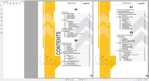 Haulotte Telescopic Booms HT16RTJ O HT46RTJ O HT16RTJ PRO HT46RTJ PRO Operator Manual 09.2021 EN 2