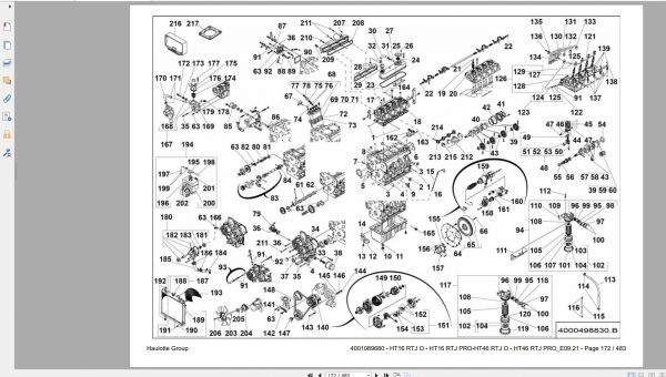 Haulotte Telescopic Booms HT16RTJ O HT46RTJ O HT16RTJ PRO Spare Parts Catalog 09.2021 EN FR 400108968