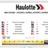 Haulotte Telescopic Booms HT23RTJ OHT67RTJ O HT23RTJ PRO HT67RTJ PRO Spare Parts Catalog 10 1
