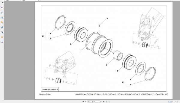 Haulotte Telescopic Booms HTL3614 HTL8045 HTL3617 HTL8055 HTL4014 HTL9045 HTL4017 1