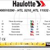 Haulotte Telescopic Booms HTL5210 HTL11532 Spare Parts Catalog 06.2021 EN DE 1