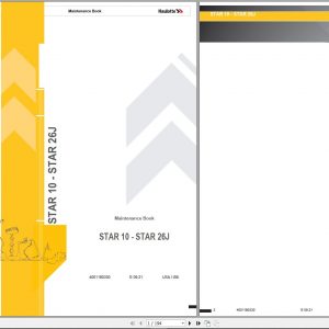 Haulotte Vertical Masts STAR 10 AE STAR 26J AE Maintenance Book 09.2021 EN 1