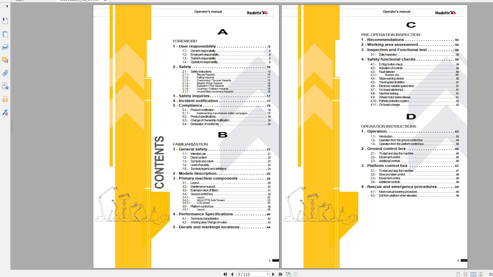 Haulotte Vertical Masts STAR 6 AE STAR 13 AE Operator Manual 04.2021 EN 2