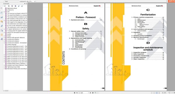 Haulotte Vertical Masts STAR 6 JP C Maintenance Book 05.2021 EN 2