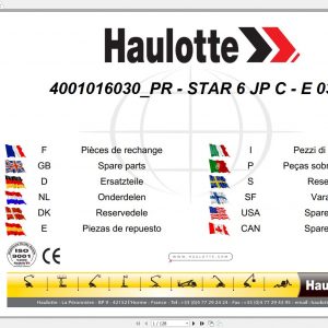Haulotte Vertical Masts STAR 6 JP C Spare Parts Catalog 03.2021 EN DE 1