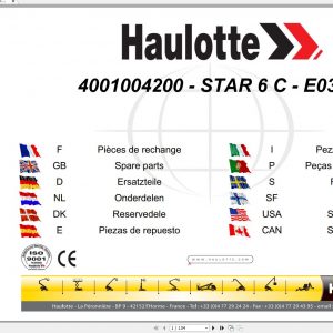 Haulotte Vertical Masts STAR 6C Spare Parts Catalog 03.2021 EN DE 1
