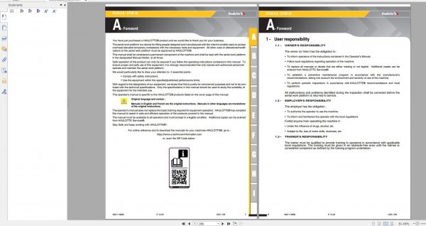 Haulotte Vertical Masts STAR 8S AC STAR 20 AC Operator Manual 10.2020 EN 2