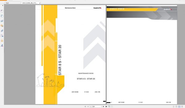 Haulotte Vertical Masts STAR 8S AE STAR 20 AE Maintenance Book 10.2020 EN 2