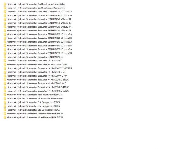 Hidromek Machinery 2021 PDF Hydraulic and Electrical Schematics 3