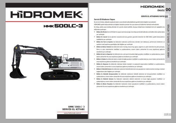 Hidromek Machinery 2021 PDF Service Manual Document 2