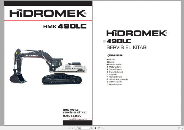 Hidromek Machinery 2021 PDF Service Manual Document 8
